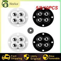 5/8/10PCS For Furniture Storage Box Mini Swivel Casters Wheel 360° Rotation Self Adhesive Pulley Base Home Furniture Caster Mute Furniture Protectors