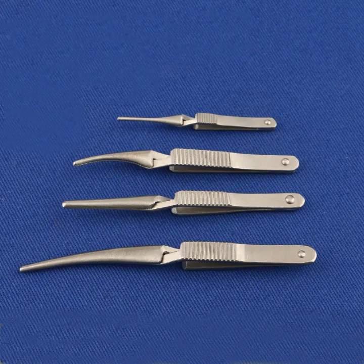 Arterial vascular clamping clipper temporary blocking clip arterial