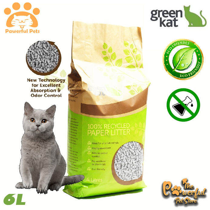 Green Kat Recycled Paper Cat Litter Eco Friendly 6L Lazada