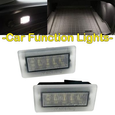 ♀ 2Pieces For Tesla Model 3 2017-2020 Model S Model X LED Interior Courtesy Footwell Door Light Luggage Trunk Compartment Lamp