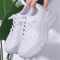 Fashion Women Vulcanized Shoes Comfortable Round Head Platform Shoes Woman Flat Sneakers Shoes Ladies Lace Up Casual Sport Shoes