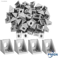 ┋۞♦ 2020 Corner Bracket 40PCS Aluminum Extrusion Corner Bracket Right Angle T Slot Corner Bracket Joint Brace for Series Profile