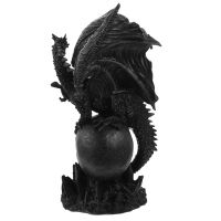 Unique Resin Battle Dragon Statue Decoration Gothic Style Resin Dragon Decor Desktop Evil Dragon Statue