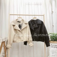 [HCM]áo khoác da cao cấp cổ bẻ hai túi hàng QCCC chất da mịn dày dặn siêu đẹp m0068669 thumbnail