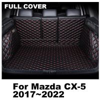 Car Trunk Mats For Mazda CX-5 CX5 KF 2017 2022 Tray Carpet Interior Trunk Window Pads Waterproof Protective Pad Car Accessories