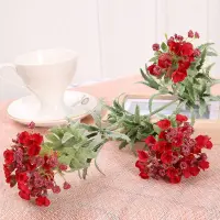 [COD] Factory direct sales hand feeling simulation flower silk plant incense snowball wedding wall decoration spot