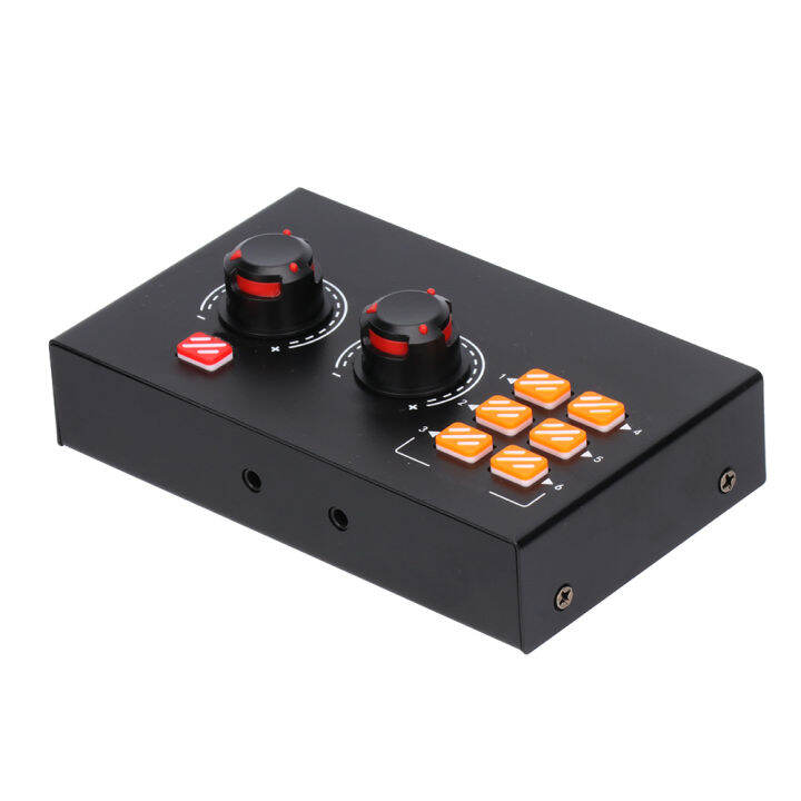 stock-audio-distributor-audio-splitter-monitor-recording-live-distribution-system-converter-switcher-e821-stereo-mixer-audio-distributor-for-headphone-external-power-amp-volume-การควบคุมอิสระ