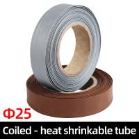 Thermoresistant Tube Heat Shrink Wrapping Kit Car Shrinking Tubing Wire Wrap Assorted Sleeve Cable Insulation Grey and brow 25mm Electrical Circuitry