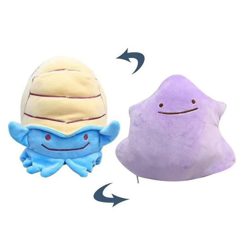 28cm Pokemon Anime Pikachu Ditto Transform Snorlax Inside-out Cushion Plush  Toys Pillow Soft Stuffed Doll For Children Kids Gift - AliExpress