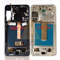 หน้าจอแสดงผล S906U S906B LCD + หน้าจอ LCD ขนาด5G + ตัวอ่านพิกัดสัมผัสขอบจอสำหรับ S23 Samsung Galaxy + S916B LCD