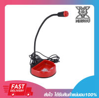 ไมค์โครโฟนคอมพิวเตอร์ Nubwo M180 Microphone Jack 3.5mm สายยาว 1.8 เมตร Black/Red ประกัน 6 เดือน