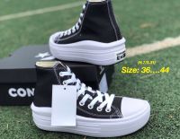 [ พร้อมส่ง ] รองเท้าคอนเวิร์ส Chuck Taylor All Star Move Hi Black Size.36-44 ทรงสวย รองเท้าหุ้มข้อ รองเท้าแฟชั่น รองเท้าลำลอง [AR01]