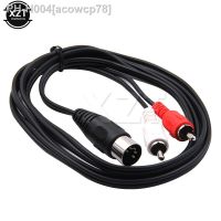 Din 5-pin Male to 2 RCA Lotus Female Professional Socket Jack MF Audio Equipment Adapter Cable 5 Pin 0.5/1.5m