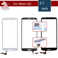 หน้าจอสัมผัสสำหรับ Motorola Moto G6 Xt1925 Xt1925-3 Xt1925-5สัมผัส Digitizer ด้านหน้ากระจกแผงเซนเซอร์ไม่มีจอแอลซีดี5.7Quot;