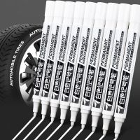 White Marker Pens 2.0mm Oil Waterproof Tire Marker DIY Graffiti Sketching Markers Stationery Wrting School Supplies