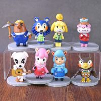 ของเล่นของเล่นสำหรับเด็ก RABABY PVC หุ่นแอคชั่น Tom Nook เพชรประดับของประดับโต๊ะทำงาน Isabelle รูปของเล่นโมเดลรูปสัตว์ข้ามของเล่นโมเดลรุ่นโมเดล