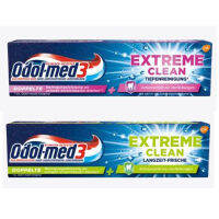 Odol med 3 Extreme Clean  ยาสีฟันลดกลิ่นปาก ปากสดชื่น 75ml  นำเข้าเยอรมัน