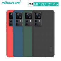 Nillkin สำหรับ Xiaomi MI 12T Pro เคสโทรศัพท์ ฝ้าหรูหรา PC + TPU การป้องกันอย่างหนัก ฝาหลัง แข็ง เคส สำหรับ MI12T กรณี