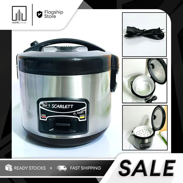 0.8/1.2 Black Liters Jar Type Rice Cooker With Measuring Cup and Rice