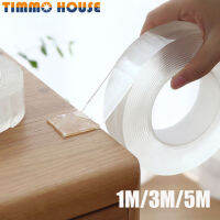 [Timmo House]1M/3M/5M Ultra-Strong Double Sided Tape โปร่งใส Nano เทปสติ๊กเกอร์ติดผนังกันน้ำ Strong Traceless เทปกาวไม่ทำเครื่องหมายสำหรับห้องน้ำห้องครัว