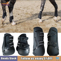 Leipupa บู๊ทส์ผูกม้า Tendon Fetlock,ชุดฝึกกระโดดและดูดซับแรงกระแทกสำหรับแข่งขี่ม้าอุปกรณ์ป้องกันเปลือก PU