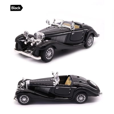 Hot Classic Car Model 1:28 Simulation Vintage Pull-Back Alloy Diecast Sports Vehicle Collectible Toys Cars for Boys Adult Y128