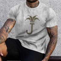 Summer Mens Striped K T-shirt 3d Print Short Sleeve Sweatshirt King K/ Spades A Pattern Harajuku T Shirt Oversized Mens Tee Top