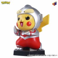 Pokemon PVC 10ซม. Pikachu อะนิเมะ Action Figure คอสเพลย์ Ultraman Kawaii ของเล่นเด็กของขวัญคอลเลกชันรูปปั้นโต๊ะ Figurine