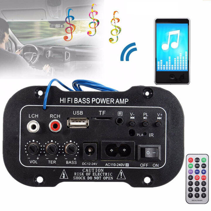 Anyike 5 Inch AC 110220V Threepurpose SF2MIC Car Bluetooth Amplifier