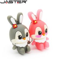 JASTER Lovely rabbit usb flash drive 8GB 16GB 32GB 64GB usb flash hang decorations memory stick pen drive for girl free shipping