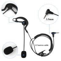 Fodsports Intercom 3.5mm Jack Headset Referee Earphone Football Judge Earpiece Arbitration Headset Bicycle Unilateral Earhook