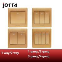 Golden Panel Wall Switch Rocker Switch New Style 1 Way/2Way 1 gang/2 gang/3 gang/4 gang 250V 10A