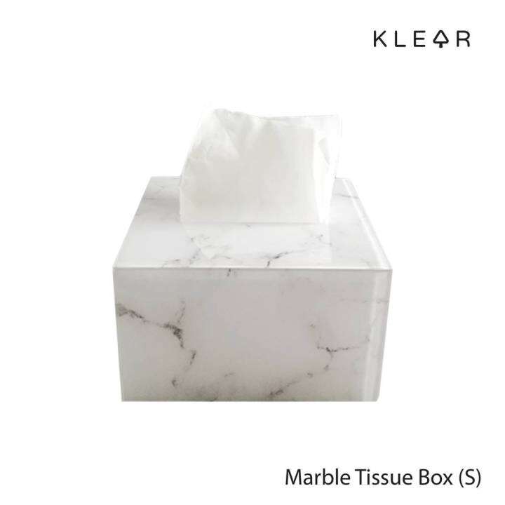 klearobject-marble-tissue-box-s-กล่องทิชชู่ลายหินอ่อน-อะคริลิคเกรด-a-เงางาม-เหมาะสำหรับกระดาษ-popup-กล่องใส่กระดาษทิชชู่-กล่องทิชชู่-กระดาษทิชชู่-popup