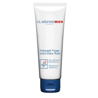 Clarins Men Active Face Wash Foaming Gel (Purifying) 125 ml โฟมทำความสะอาดผิวช่วยขจัดสิ่งสกปรกและสิ่งตกค้างจากมลภาวะอย่างอ่อนโยน