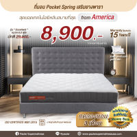 Pauler ที่นอนพ็อคเก็ตสปริงเสริมยางพารา รุ่น Excellent หนา 9.5 นิ้ว