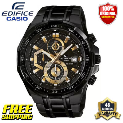 Edifice G-shock EFR-556 ของแท้ผู้ชายแฟชั่นธุรกิจกีฬานาฬิกาควอตซ์ปฏิทินนาฬิกากันกระแทกกันน้ำเหล็กวงรับประกัน 4 ปี EFR-539BK-1A