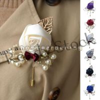 【hot sale】 ﹍✤ B36 Wedding Prom Corsage Ceremony Flower Brooch Groom Groomsmen Buttonhole Ribbon Flowers Boutonniere Party Decoration