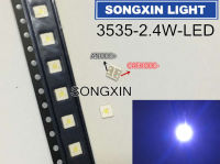 【✲High Quality✲】 ganfengsu3936969 100ชิ้น Lumens แบล็คไลท์ Led Flip-Chip Led 2.4W 3V 3535 153lm แสงสีขาวเย็นแสงไฟ Lcd สำหรับทีวีโทรทัศน์แอพพลิเคชั่น