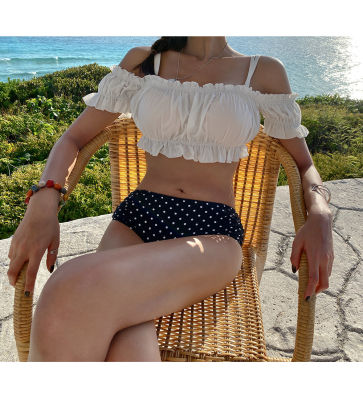 Womens Bikini Set Padded Off Shoulder Biquini High Waist Swimwear Swimsuit High Quality Beach Suit  Koren Design
