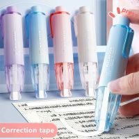 Cartoon Transparent Press Correction Tape Replaceable Core Pen Shape Corrector Student Wrong Questions Correction Stationery Correction Liquid Pens