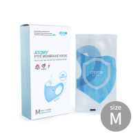 Atomy PTFE Membrane Mask อะโทมี่ พีทีเอฟอี เมมเบรน มาส์ก ของแท้100% ป้องกันฝุ่นละออง 5 ชั้น 15ชิ้น/กล่อง