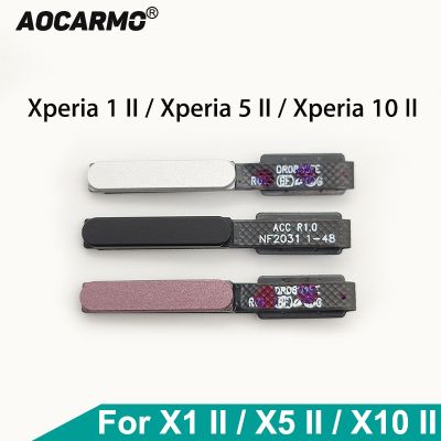 Aocarmo For Sony Xperia 1 II /5 II /10 II X1ii X5ii X10ii Power On/Off Switch Fingerprint Button Touch ID Flex Cable