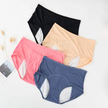 Women Menstrual Period Leak Proof Panties High Waist Cotton Underwear  Knickers
