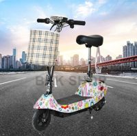 (อัพเกรดใหม่สุด) สกู๊ตเตอร์ไฟฟ้า Electric Scooter 24V ไฟหน้า LED ไม่ว่าจะเป็นผู้ใหญ่หรือเด็กก็สามารถขับขี่รถจักรยานไฟฟ้า สกูตเตอร์ไฟฟ้า E-Scooter ความจุของแบตเตอรี่ 24V20A-24/40A มอเตอร์ 350W รองรับน้ำหนัก 150 กิโลกรัม