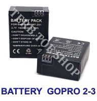 (แพ็คคู่ 2 ชิ้น) GoPro2 / GoPro3 / GoPro Hero2 / GoPro Hero3 แบตเตอรี่สำหรับกล้องโกโปร Camera Battery For GoPro2,GoPro3,GoPro Hero2,GoPro Hero3 BY TERB TOE SHOP