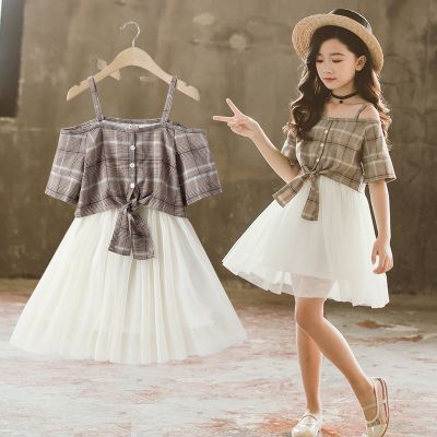Summer Girls Dress 2022 New Teenager kids Girl Party Dresses Tulle Princess Dress For Girls Clothes 4 5 6 7 8 9 10 11 12 Years