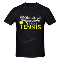 2022 Fashion Leisure I Love Play Tennis T-Shirt Harajuku Streetwear 100% Cotton Graphics Tshirt S Tee Tops