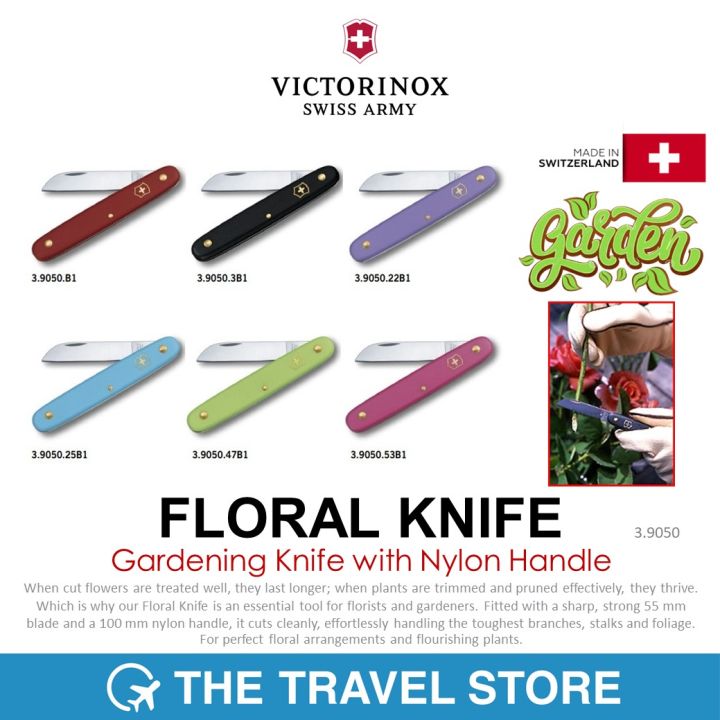 Victorinox Floral Knife in violet - 3.9050.22B1