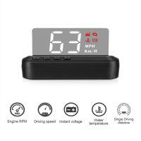 Car HUD Windshield Auto Electronic Voltage Alarm Overspeed Warning System Projector Head Up Display C100-HUD OBD2 II EUOBD