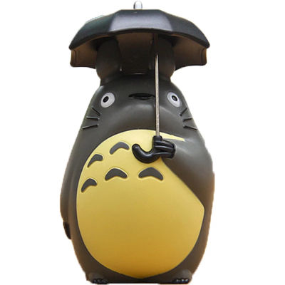 ZHUJI Mini Totoro ร่มการ์ตูนตกแต่งอะนิเมะ Totoro รุ่นตุ๊กตาขยับแขนขาได้ฟิกเกอร์ของเล่นตุ๊กตาประดับ